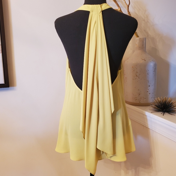 🔥BCBGMAXAZARIA Draped Back Halter Top - Picture 9 of 15